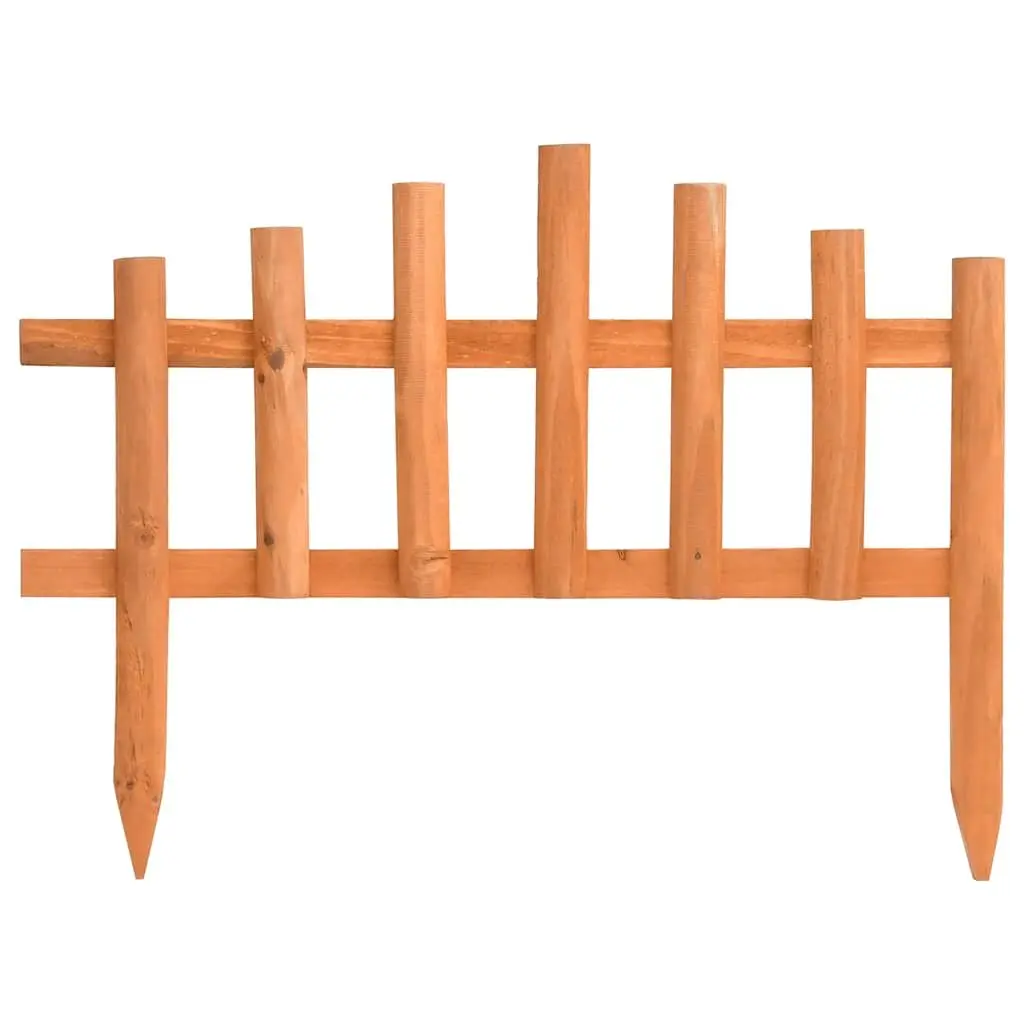 Lawn Edging Borders 10 Piece Expandable Firwood Outdoor Plant Bed Edger 4.4m White Weather Resistant