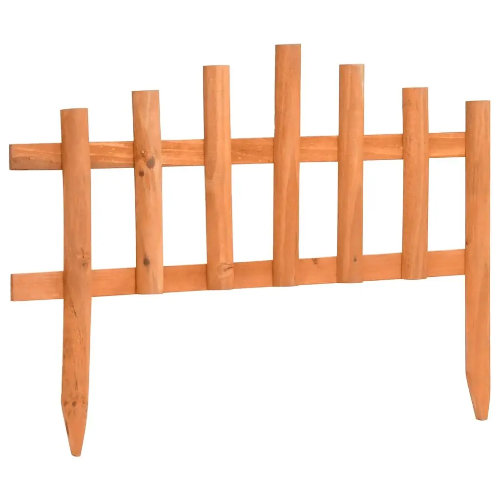Lawn Edging Borders 10 Piece Expandable Firwood Outdoor Plant Bed Edger 4.4m White Weather Resistant