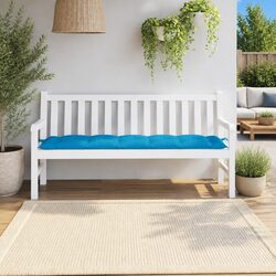Practical Blue Cushion for Your Garden Bench and More
