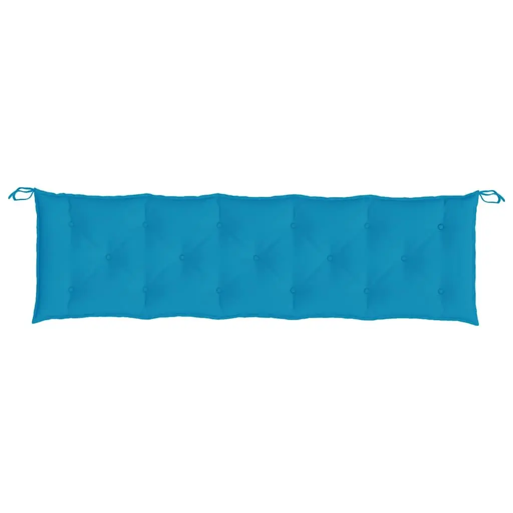 Outdoor Seat Pad Cushion Oxford Fabric Blue 180x50x7cm Garden Bench Furniture