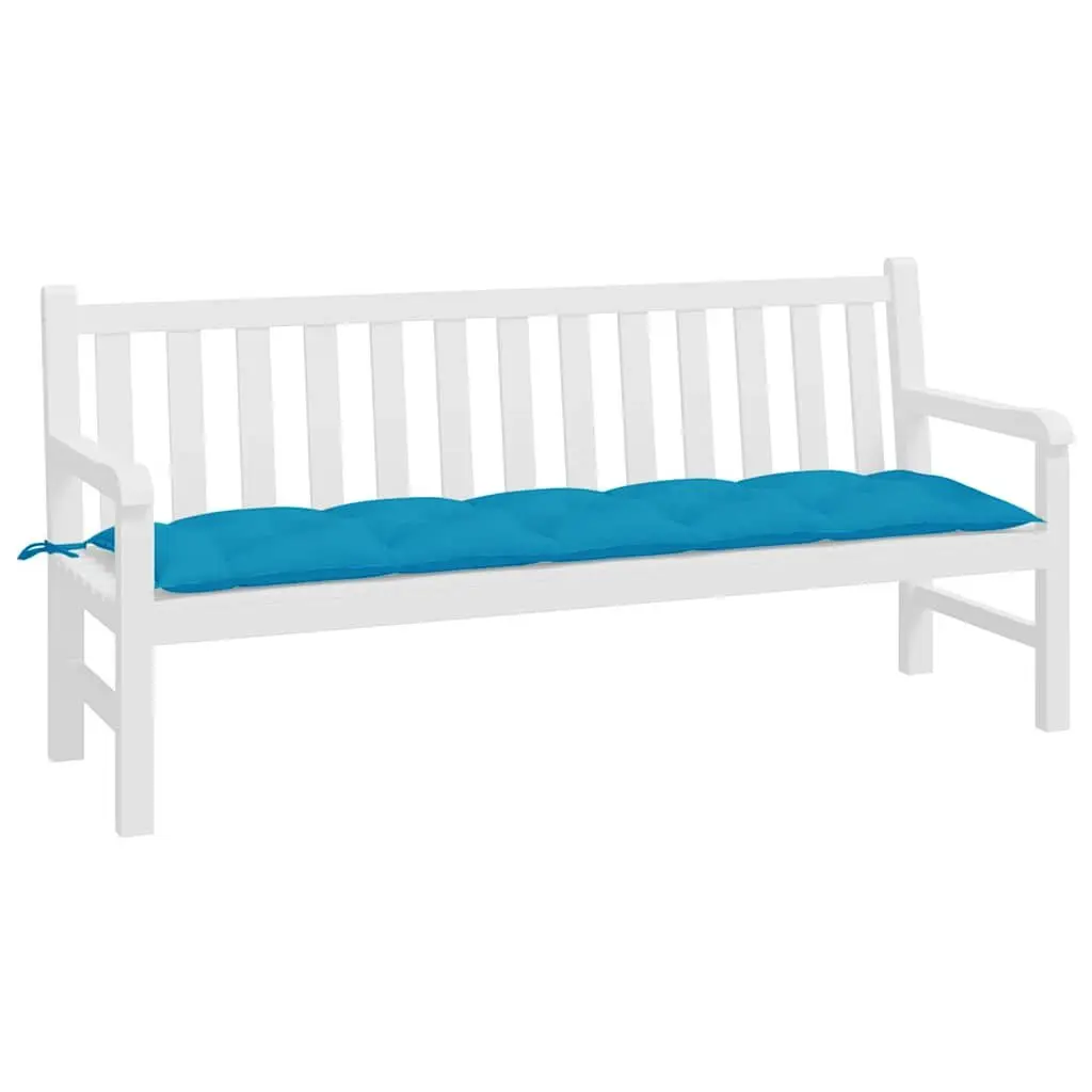 Outdoor Seat Pad Cushion Oxford Fabric Blue 180x50x7cm Garden Bench Furniture