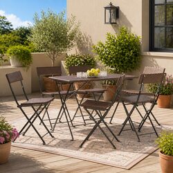 Ideal for Outdoor Gatherings: 6 Foldable Bistro Chairs