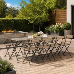 Versatile 8-Piece Folding Bistro Chairs for Your Patio
