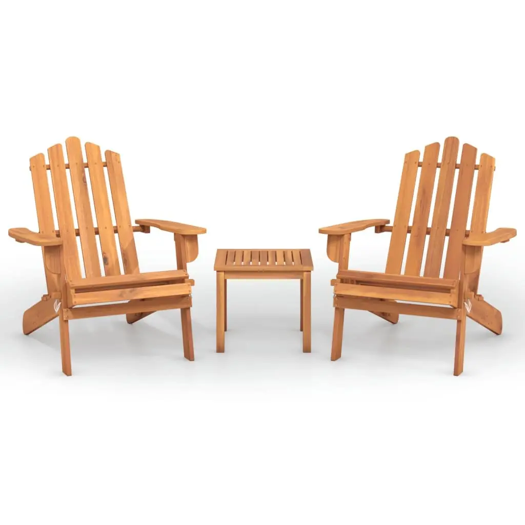 Adirondack 3-Piece Lounge Set for Outdoor Use