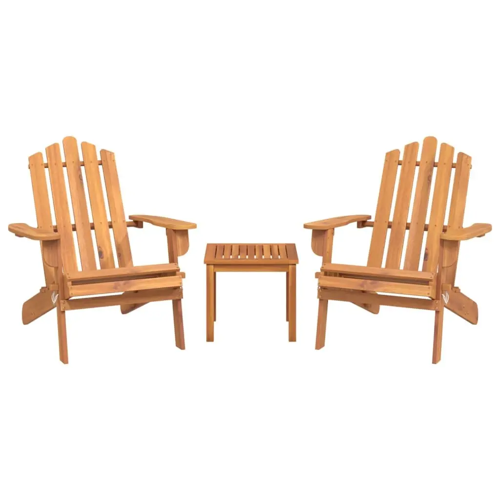 Adirondack 3-Piece Lounge Set for Outdoor Use