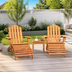 Adirondack Lounge Set: Perfect for Gardens or Patios