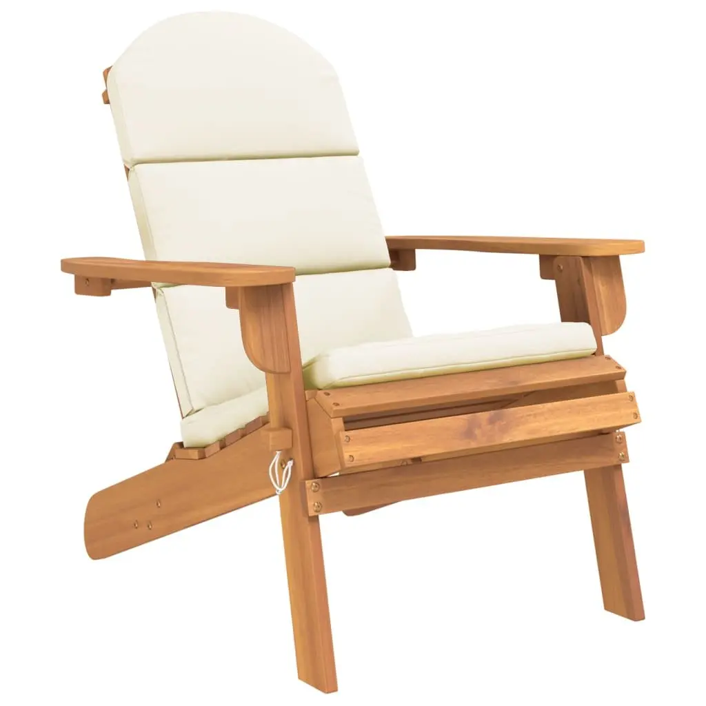 Adirondack Garden Lounge Set 3 Piece Outdoor Furniture Wooden Chair Table Brown