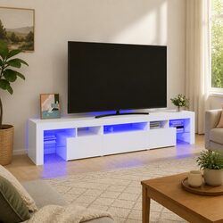 Versatile White TV Cabinet Perfect for Your Living Room