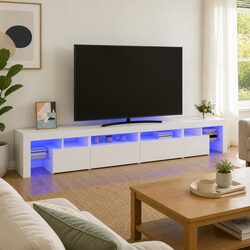 Functional TV Cabinet with RGB LED Lights for Your Home