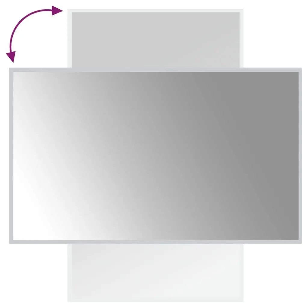 LED Bathroom Mirror 60x100 cm Wall-Mounted Vanity Light Makeup IP65 Waterproof