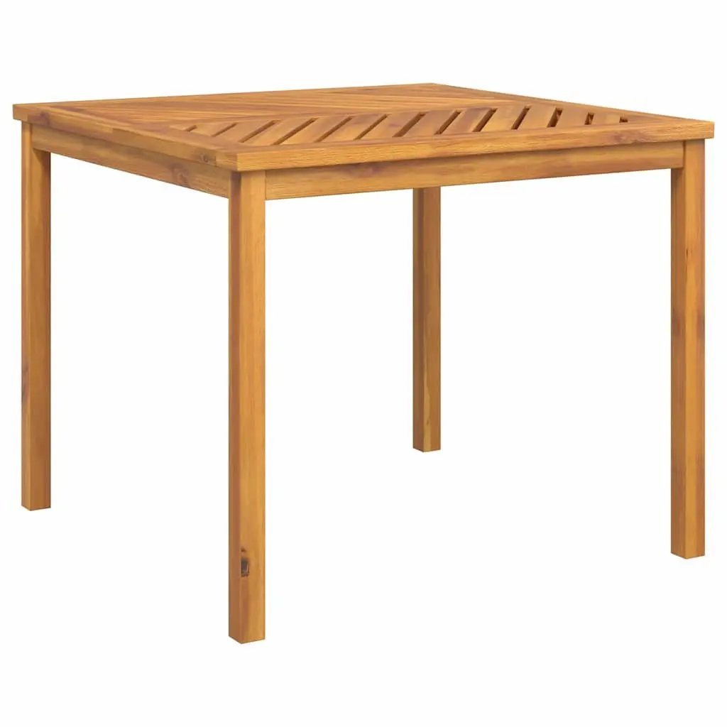 Garden Dining Set 5 Piece Outdoor Table Chairs Solid Acacia Wood Brown