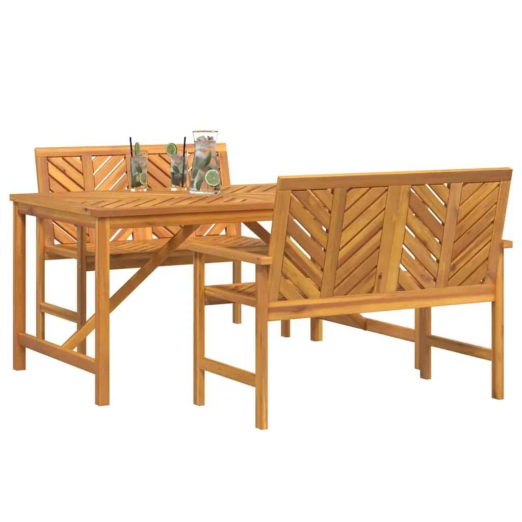 3-Piece Dining Set for Outdoor Use