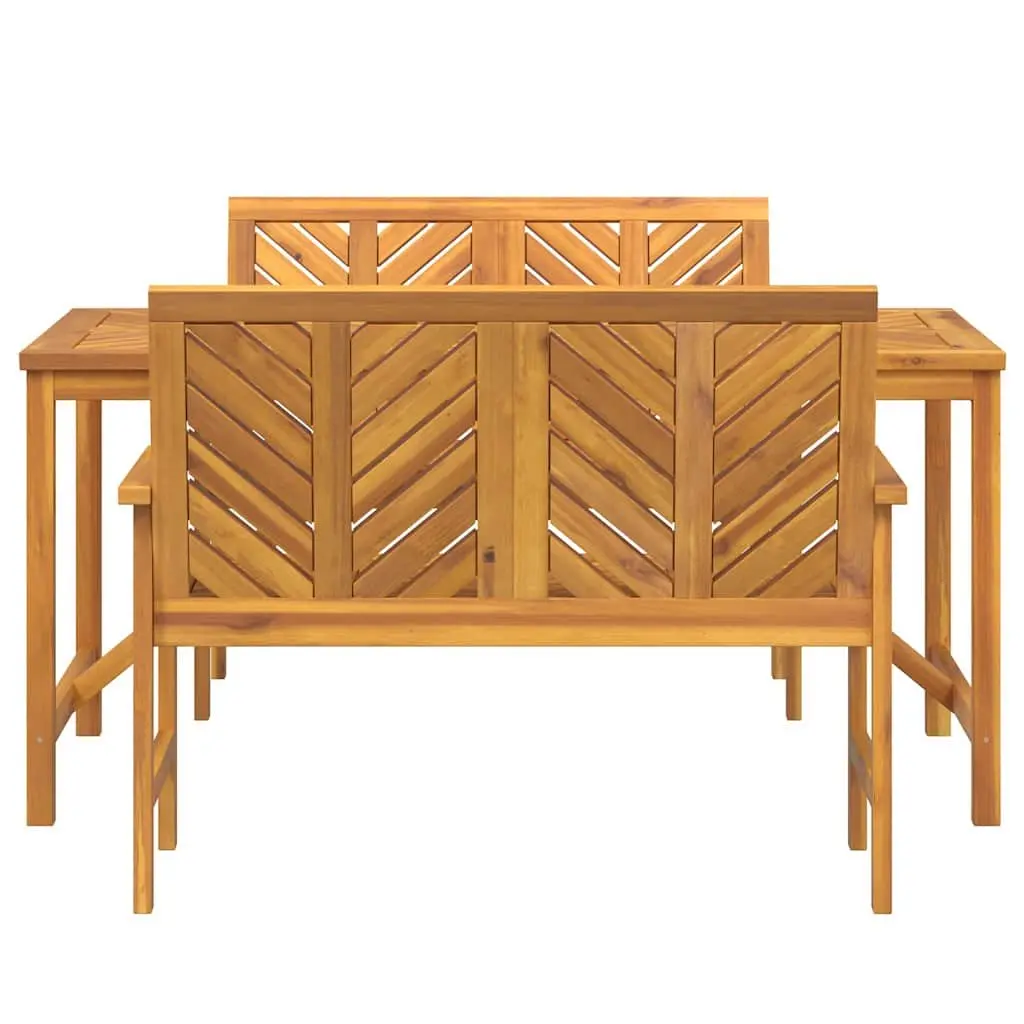 3-Piece Dining Set for Outdoor Use