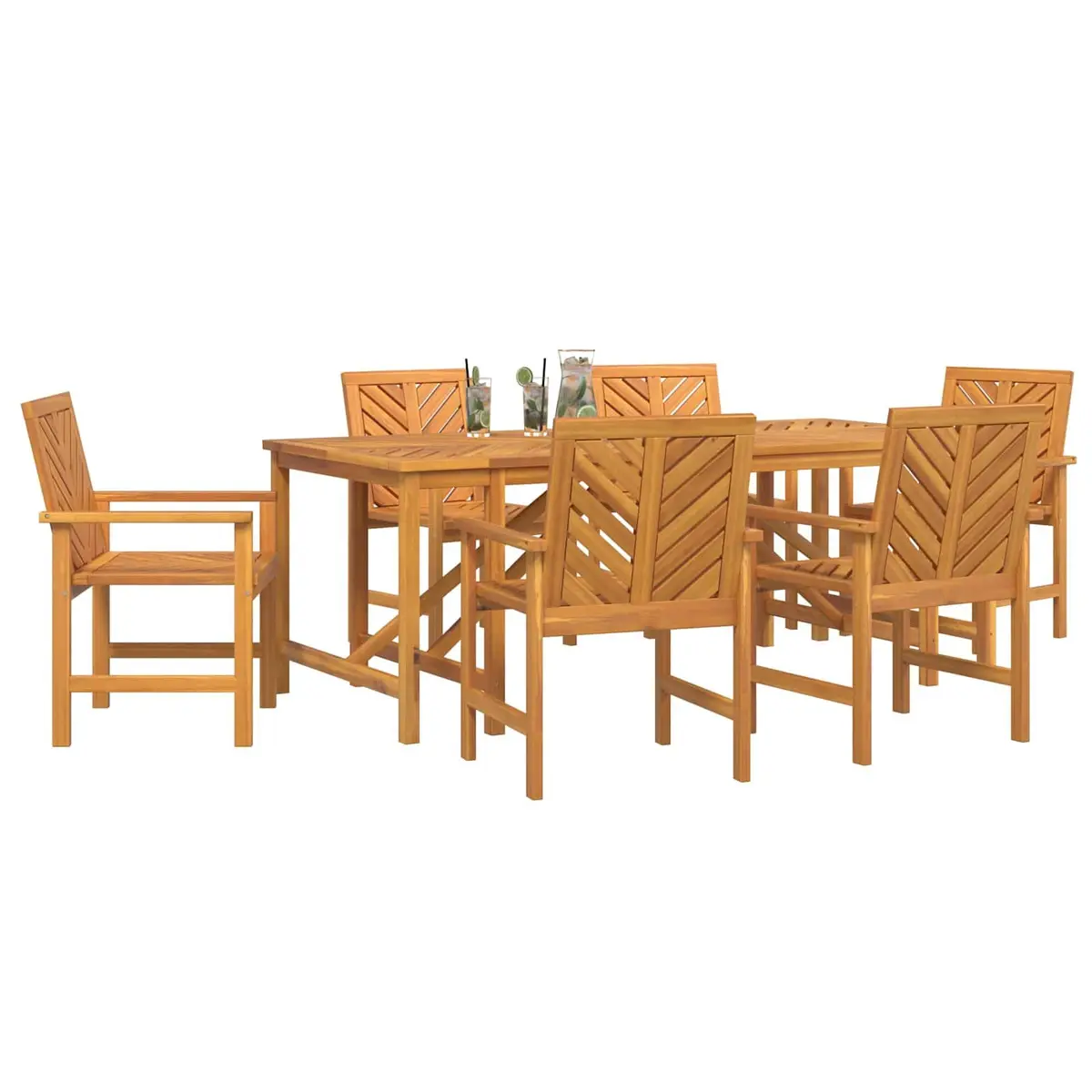 Outdoor 7 Piece Dining Set for Gatherings
