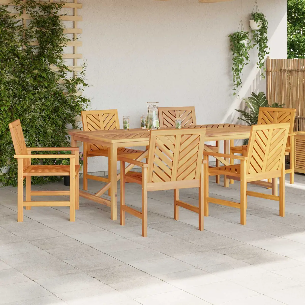 Outdoor 7 Piece Dining Set for Gatherings