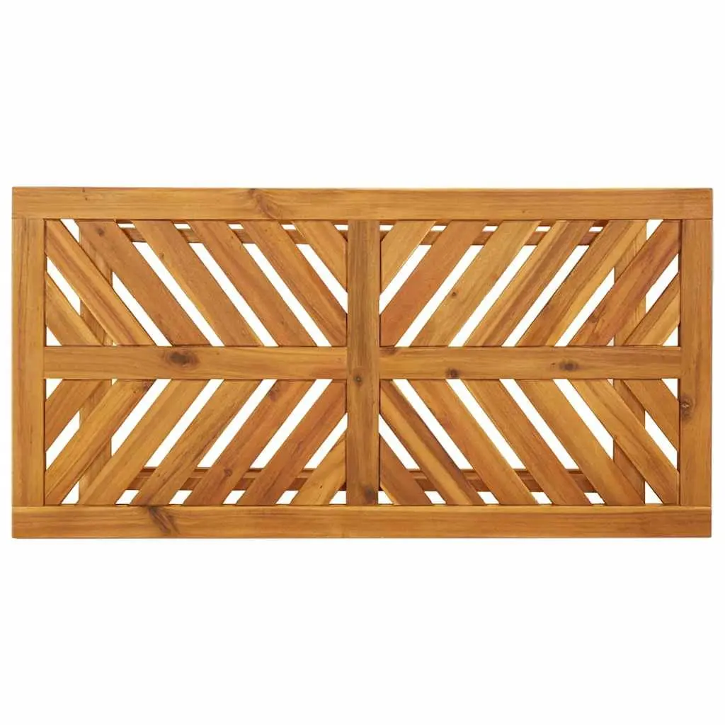 Garden Lounge Set 3-Piece Brown Acacia Wood Outdoor Furniture Patio Sofa