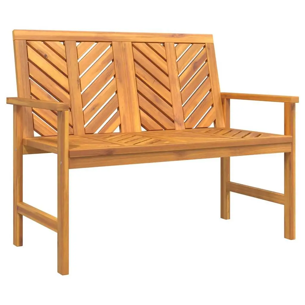 Garden Lounge Set Solid Acacia Wood 5 Pieces Brown Outdoor Furniture