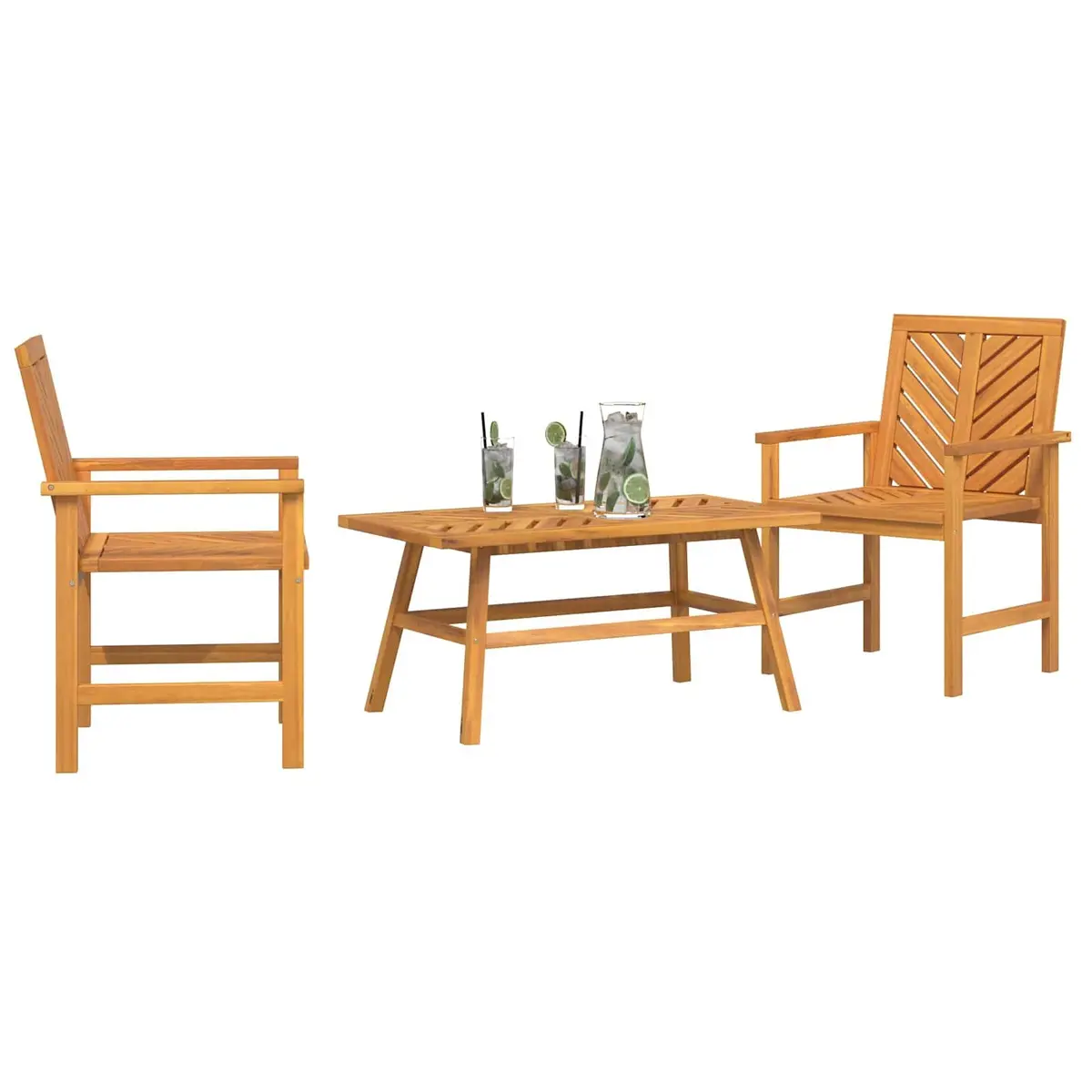 3-Piece Outdoor Lounge Set for Gardens