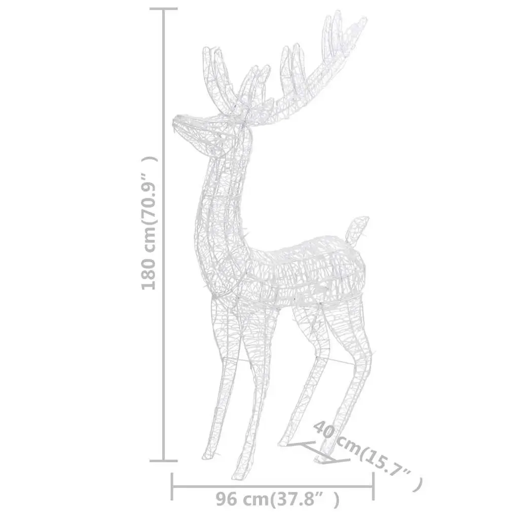 Acrylic Reindeer Lights for Holiday Displays