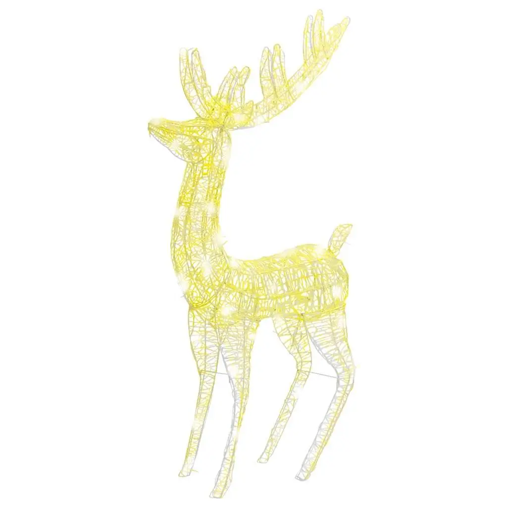 Reindeer Lights Acrylic 180cm Outdoor Garden Decoration 250 LED Warm White 3 Piece