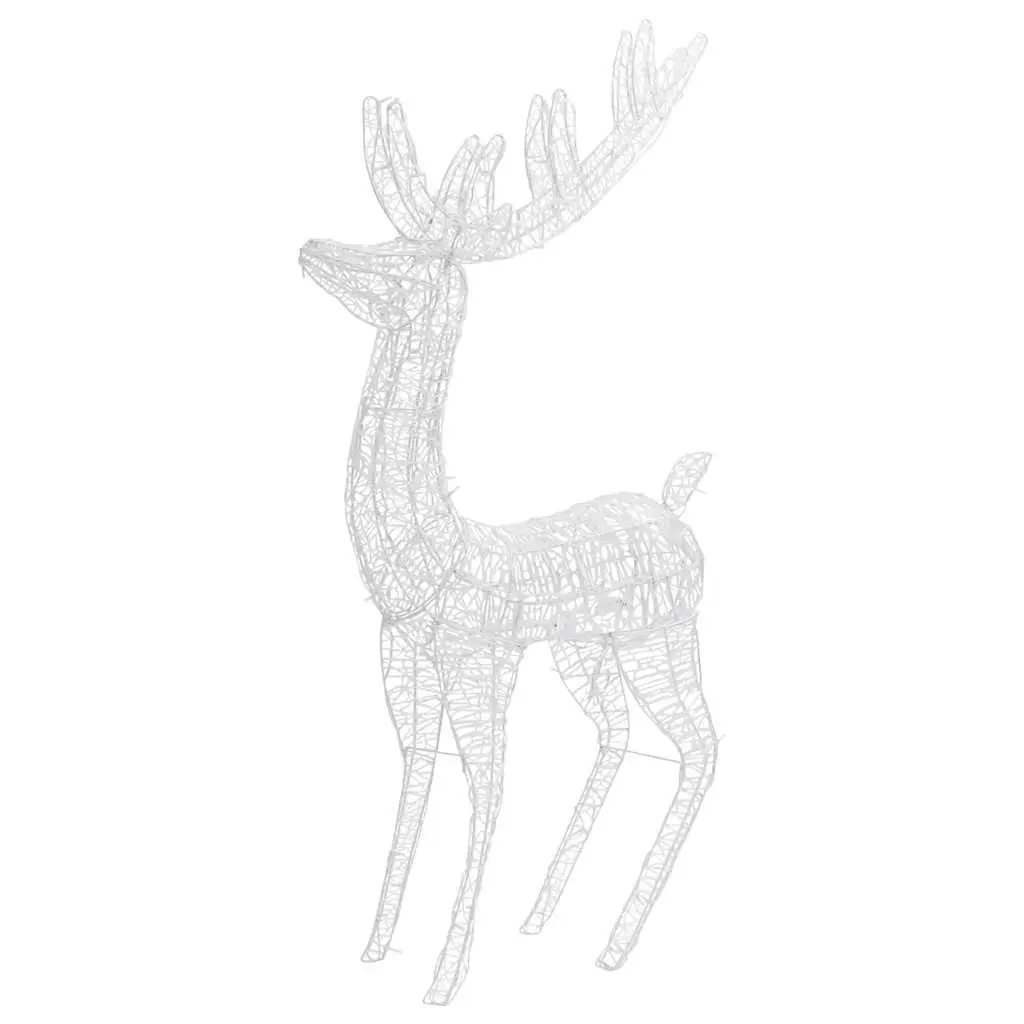 Reindeer Lights Acrylic 180cm Outdoor Garden Decoration 250 LED Warm White 3 Piece