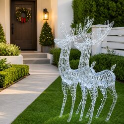 Practical 180cm Reindeer Decoration with 250 LED Lights