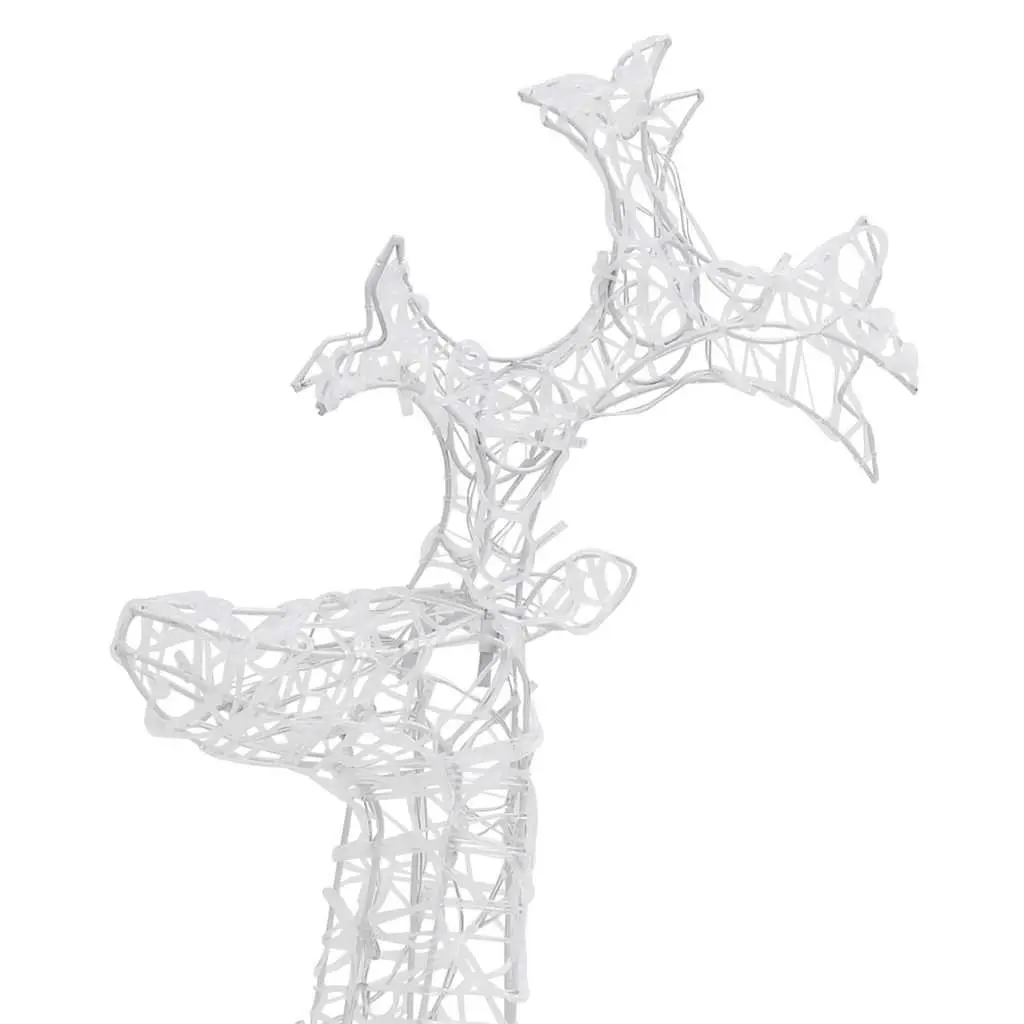 Reindeer Christmas Decorations 3 pcs LED Acrylic Garden Outdoor Holiday Display