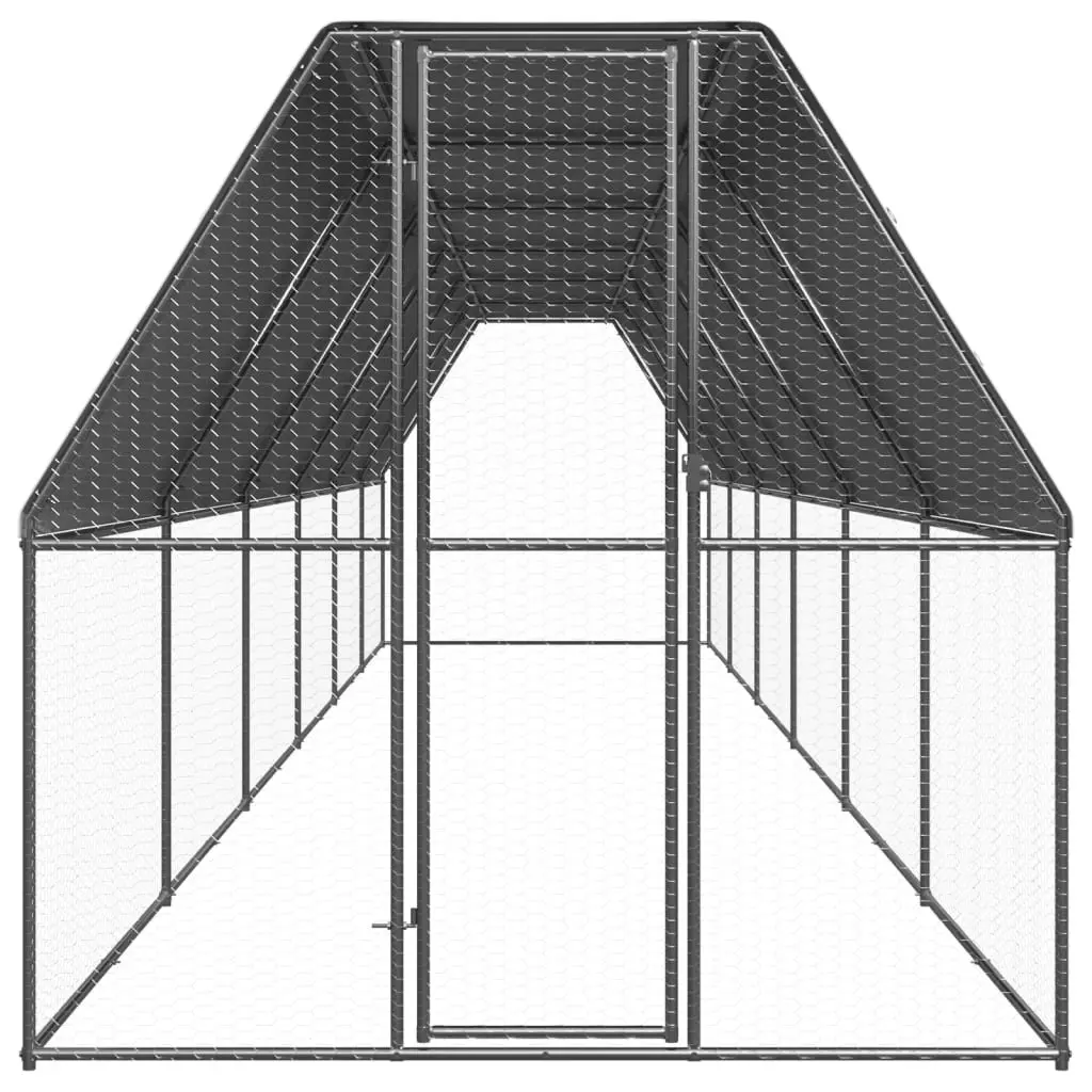 Chicken Coop Cage 2x12x2 m for Backyard Use