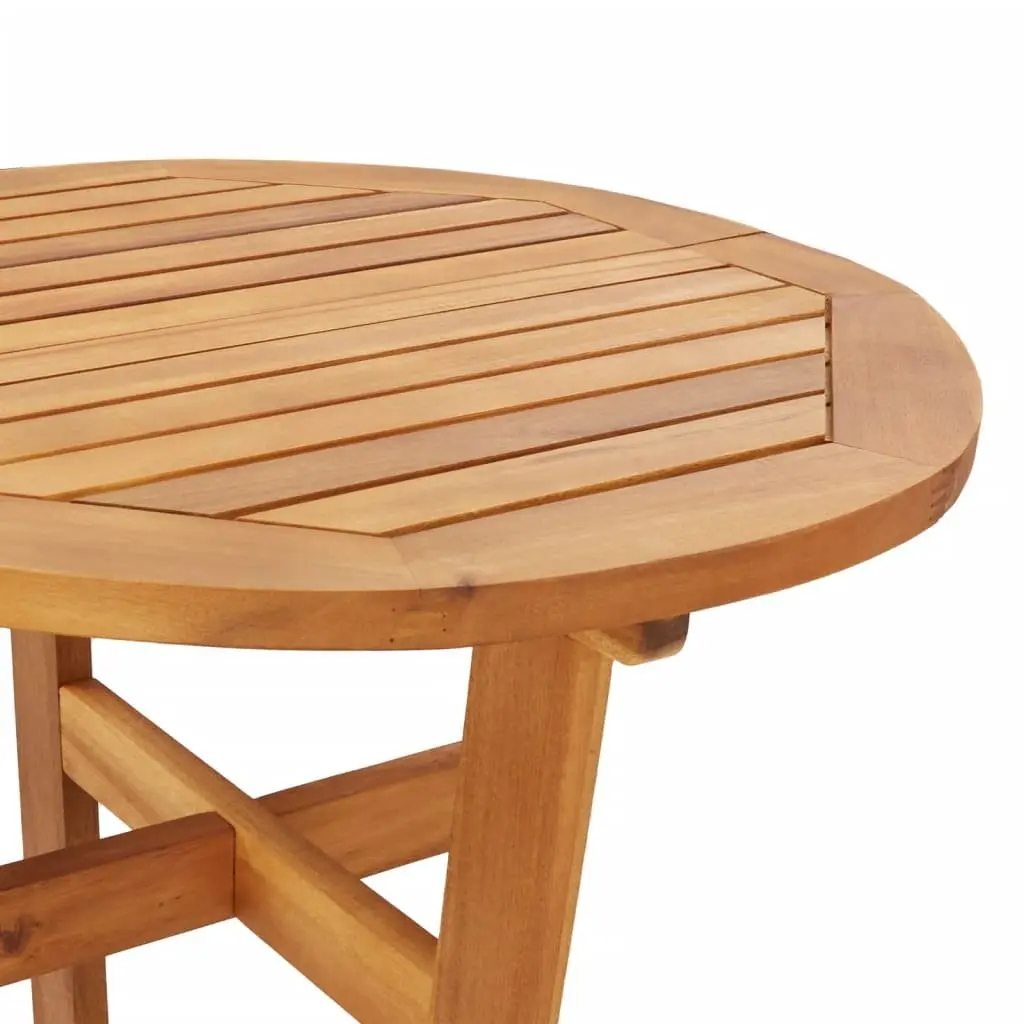 Garden Bar Set Solid Acacia Wood 5 Piece Outdoor Furniture Brown Dining