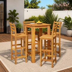 Practical 5 Piece Garden Bar Set for Entertaining at Home
