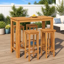 Practical 5 Piece Garden Bar Set for Everyday Use