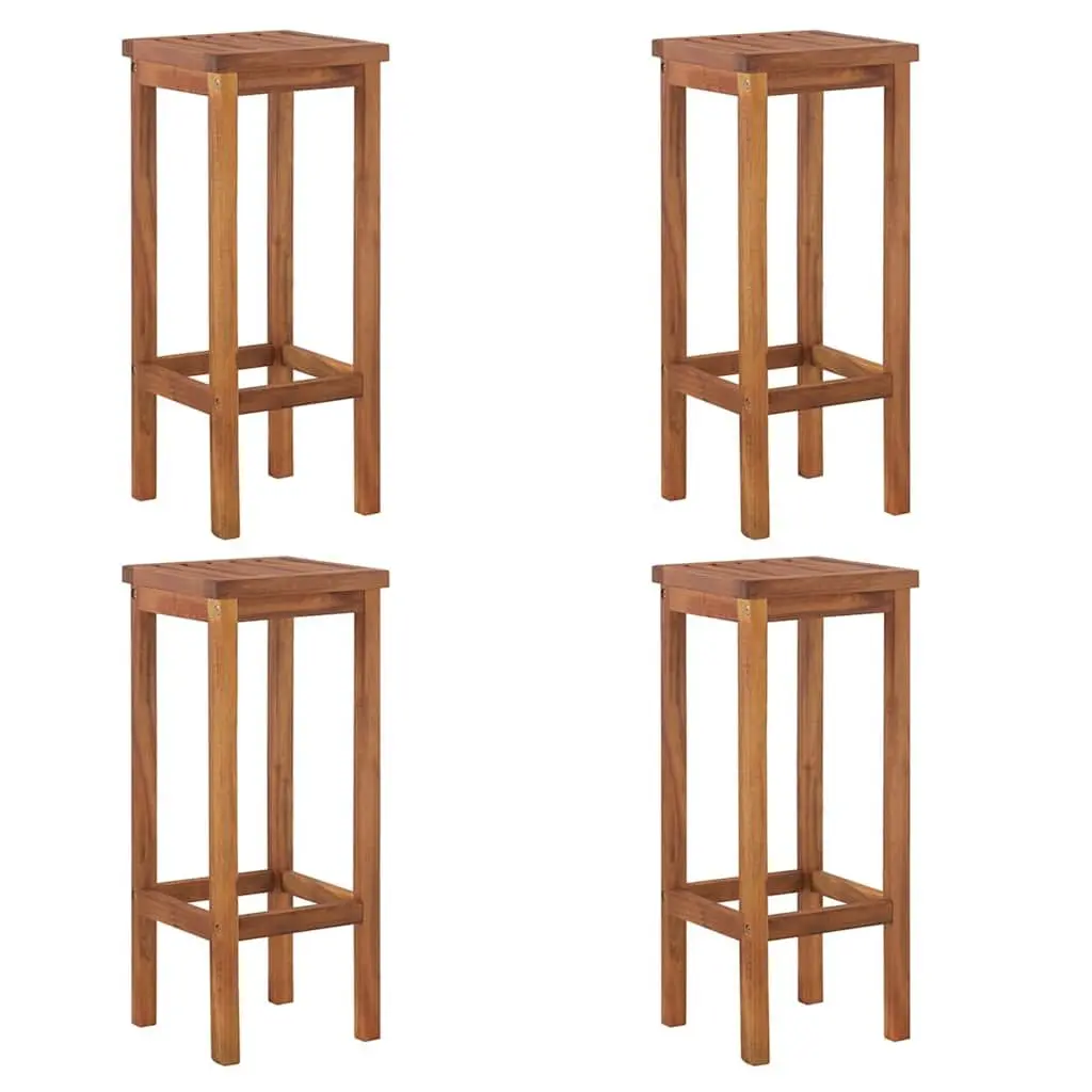 5 Piece Garden Bar Set Solid Acacia Wood Outdoor Furniture Brown Patio Dining