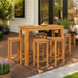 Versatile 7 Piece Garden Bar Set for Every Outdoor Occasion