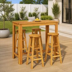 Versatile 5 Piece Garden Bar Set for Home Use
