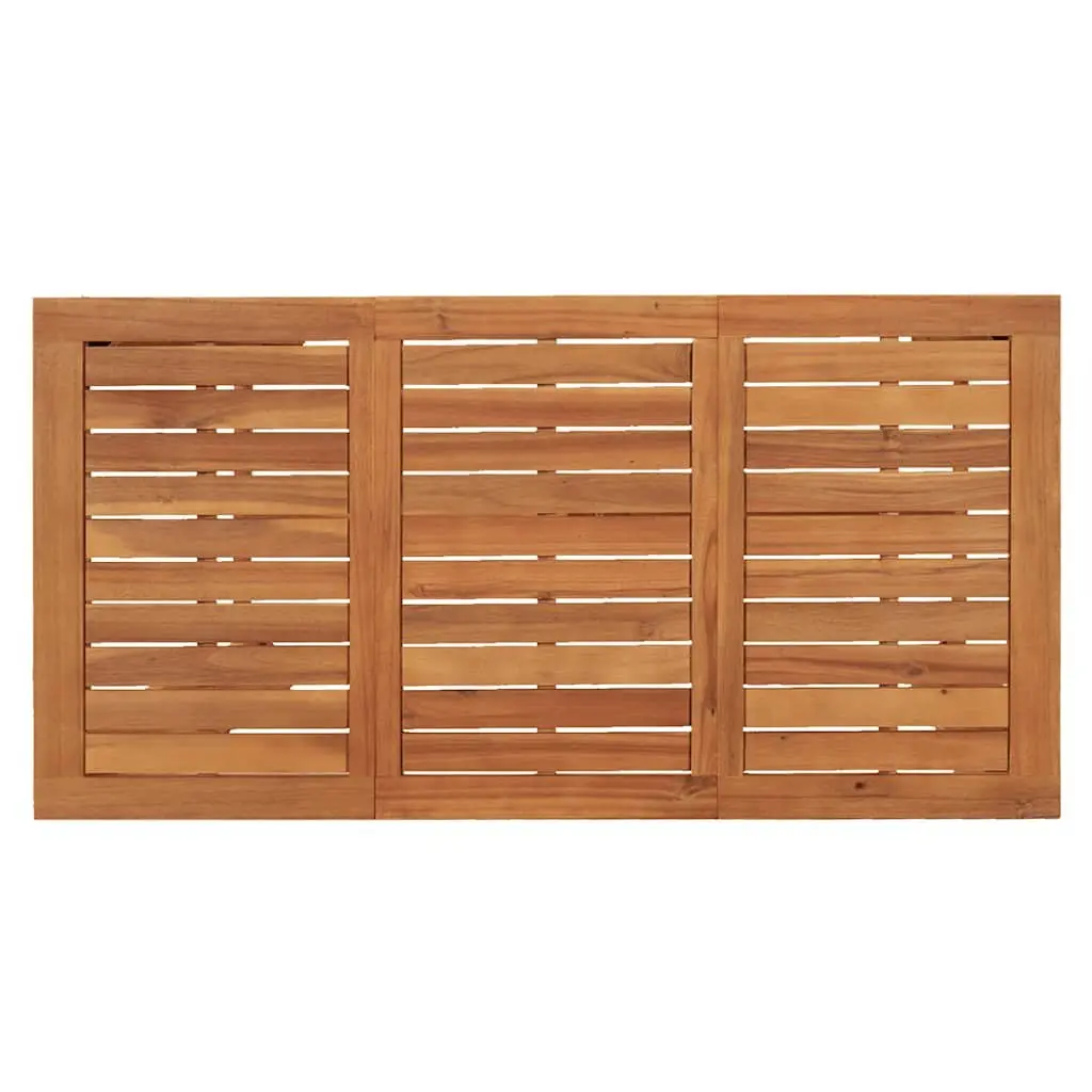 5 Piece Outdoor Bar Set Brown Solid Acacia Wood Patio Garden Dining Furniture