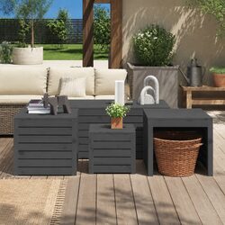 Practical 4-Piece Storage Box Set for Outdoor Use