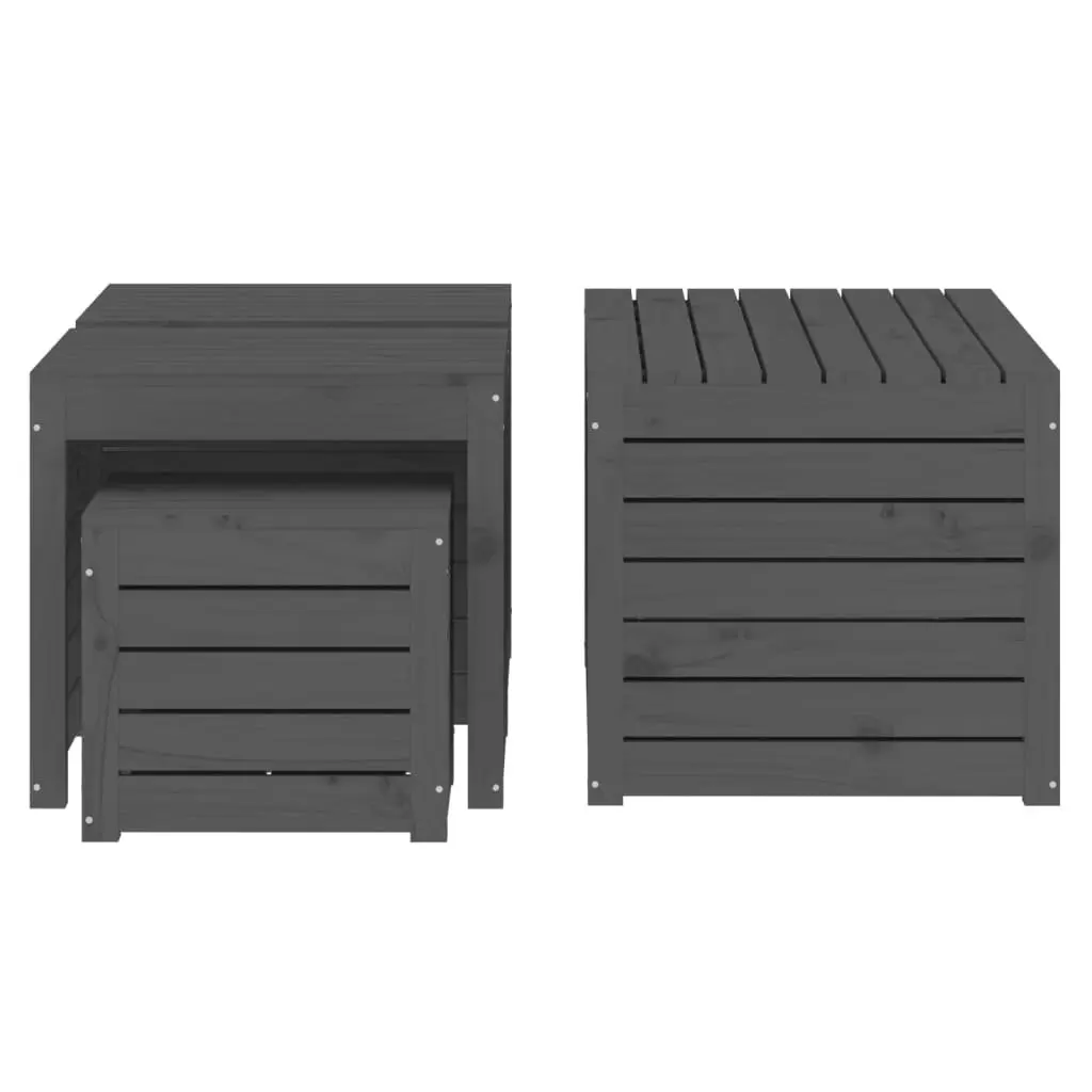 4-Piece Storage Box Set for Outdoor Use
