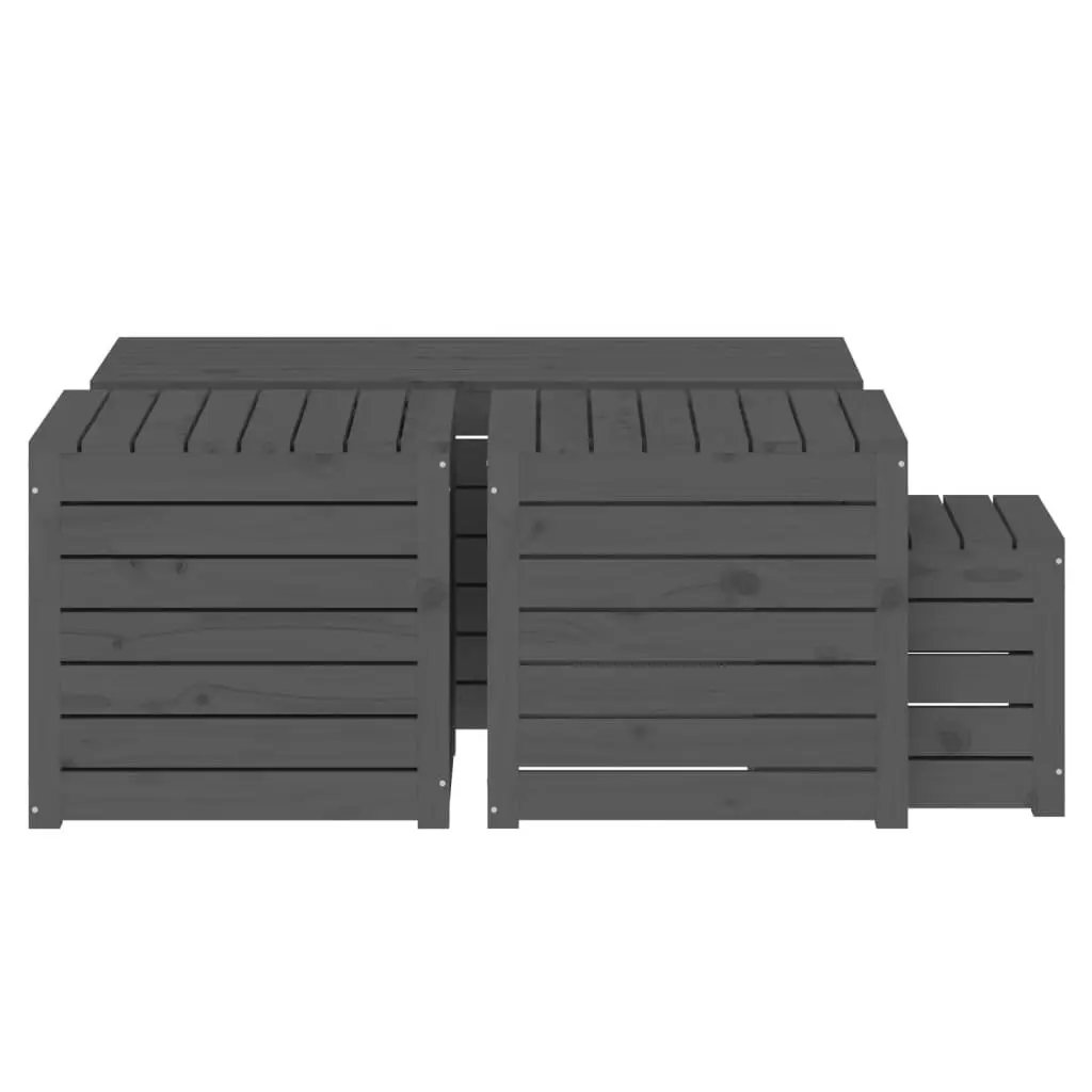 4-Piece Storage Box Set for Outdoor Use