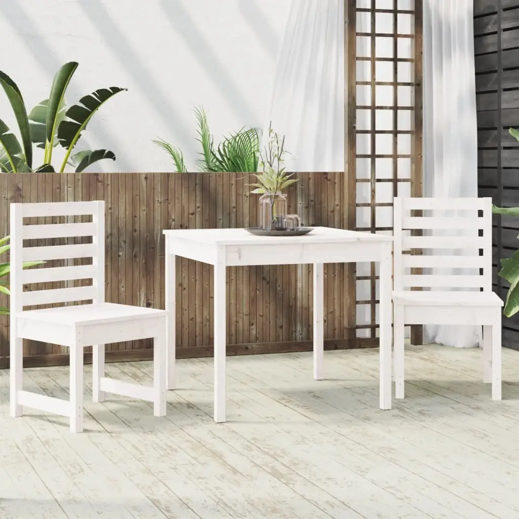 White Bistro Set for Patios and Gardens