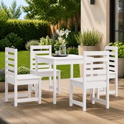 Practical 5-Piece Dining Set for Outdoor Enjoyment