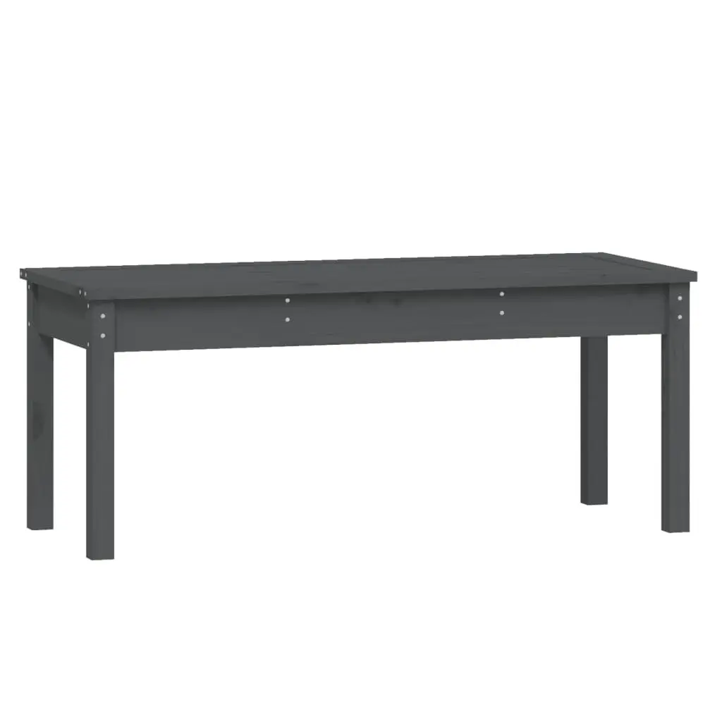 Garden Dining Set 4 Piece Outdoor Furniture Grey Wood Patio Balcony Table Chair