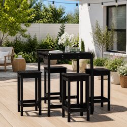 Perfect for Outdoor Gatherings: 5 Piece Bar Set