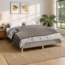 Practical Grey Weighted Blanket 152x203 cm 7 kg for Any Space