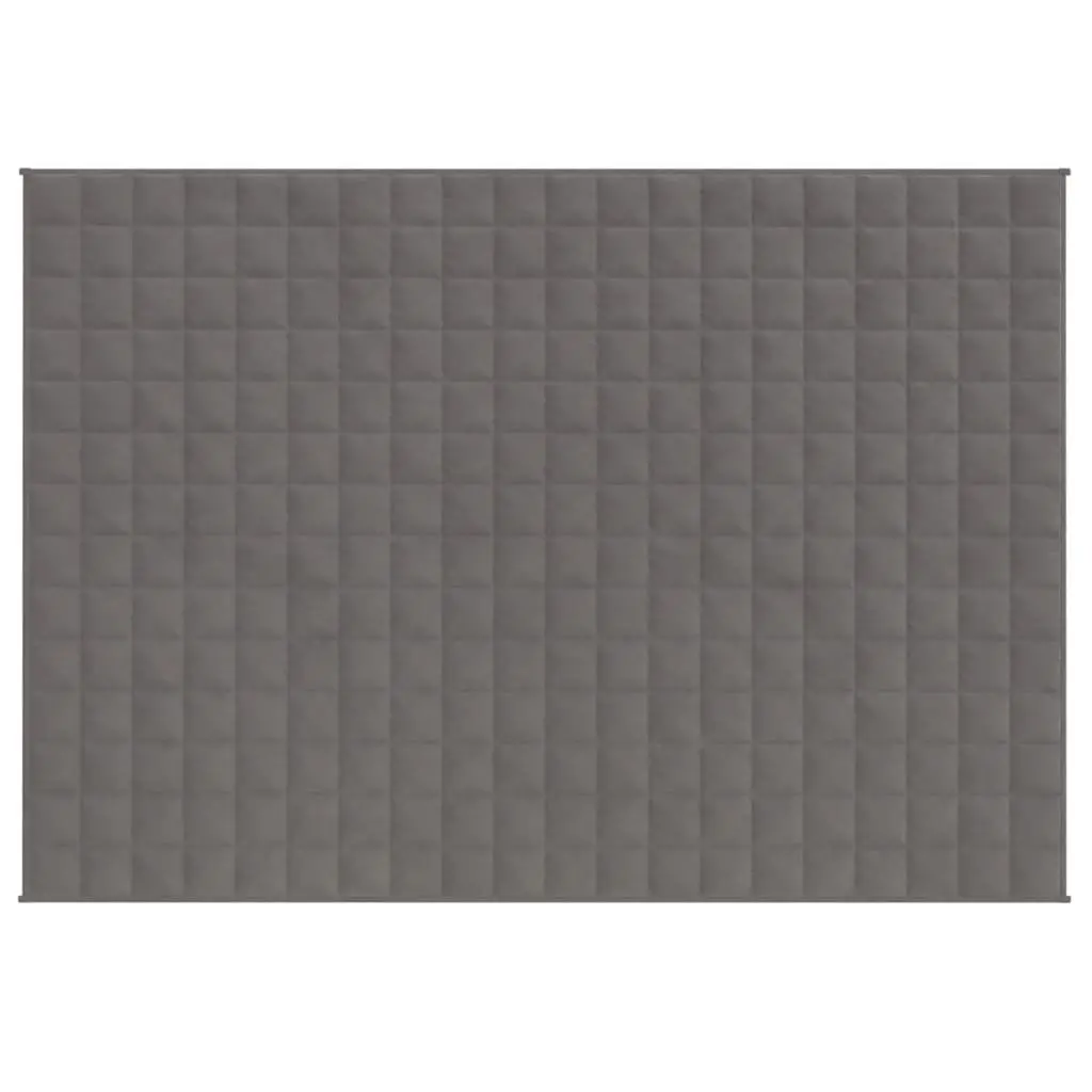 Weighted Blanket 152x203cm 7kg Grey Hypoallergenic Filling Breathable Fabric Pressure Therapy