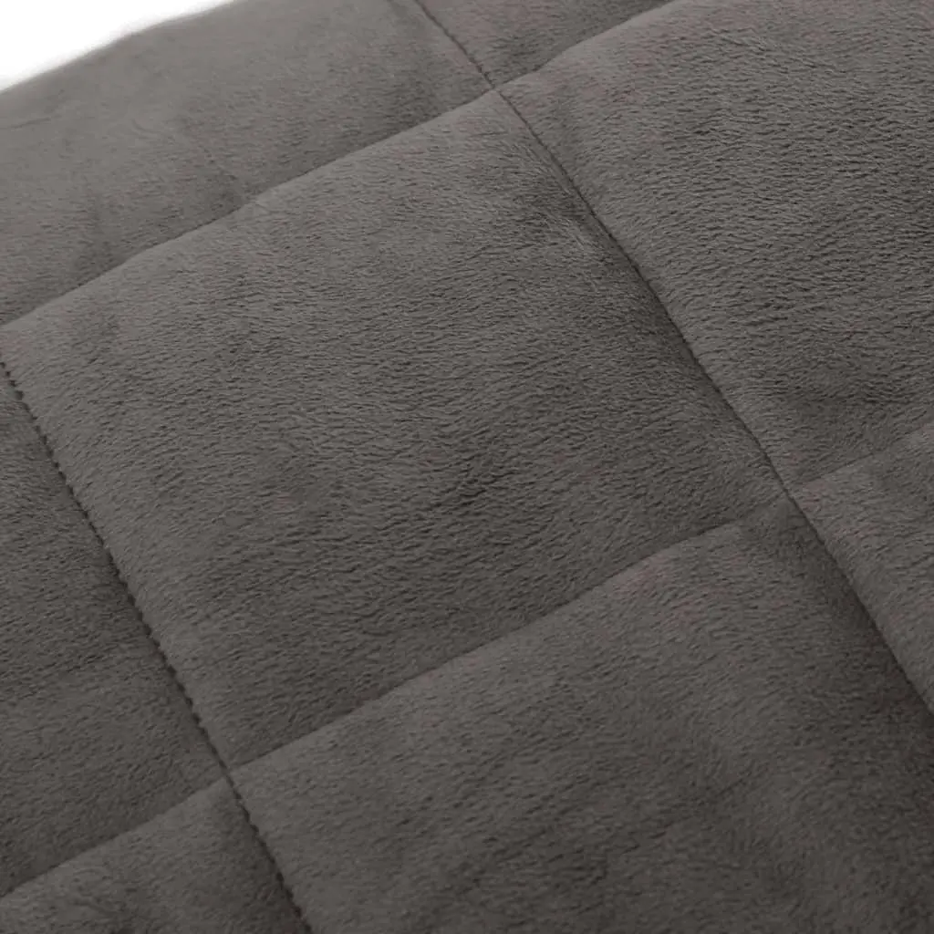 Weighted Blanket 152x203cm 7kg Grey Hypoallergenic Filling Breathable Fabric Pressure Therapy
