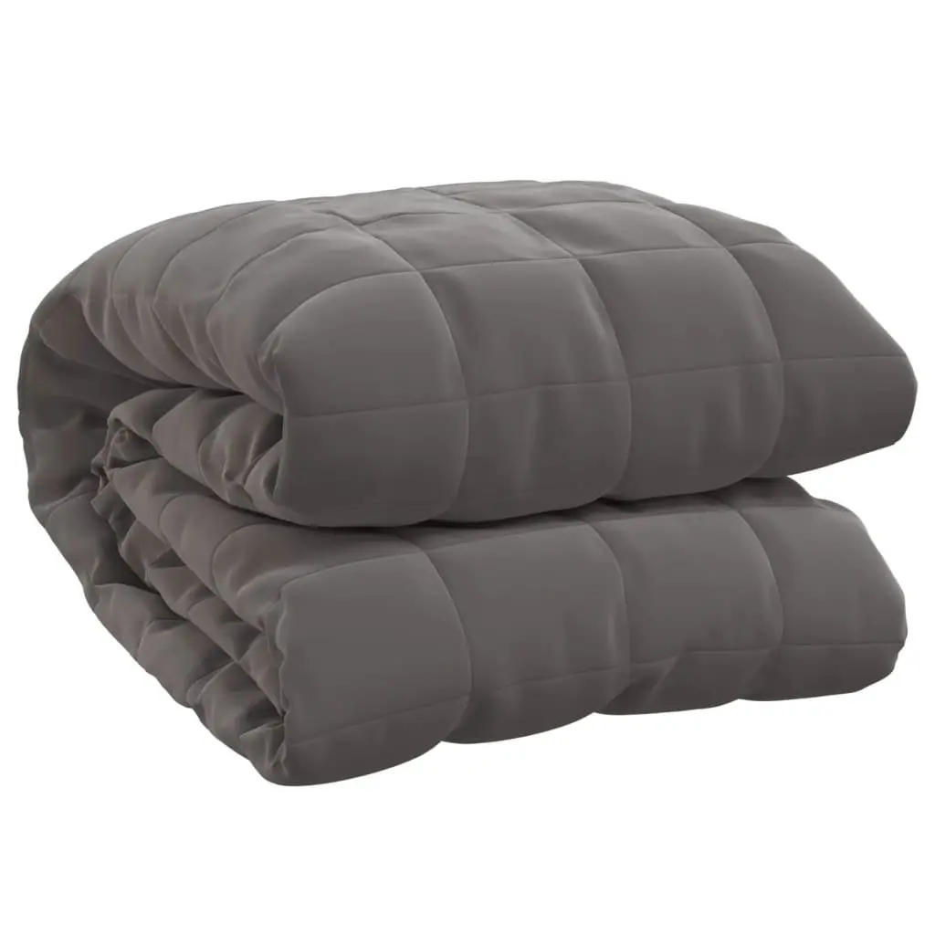 Weighted Blanket Grey 152x203 cm 11 kg Dual-sided Fabric Breathable Sleep Aid
