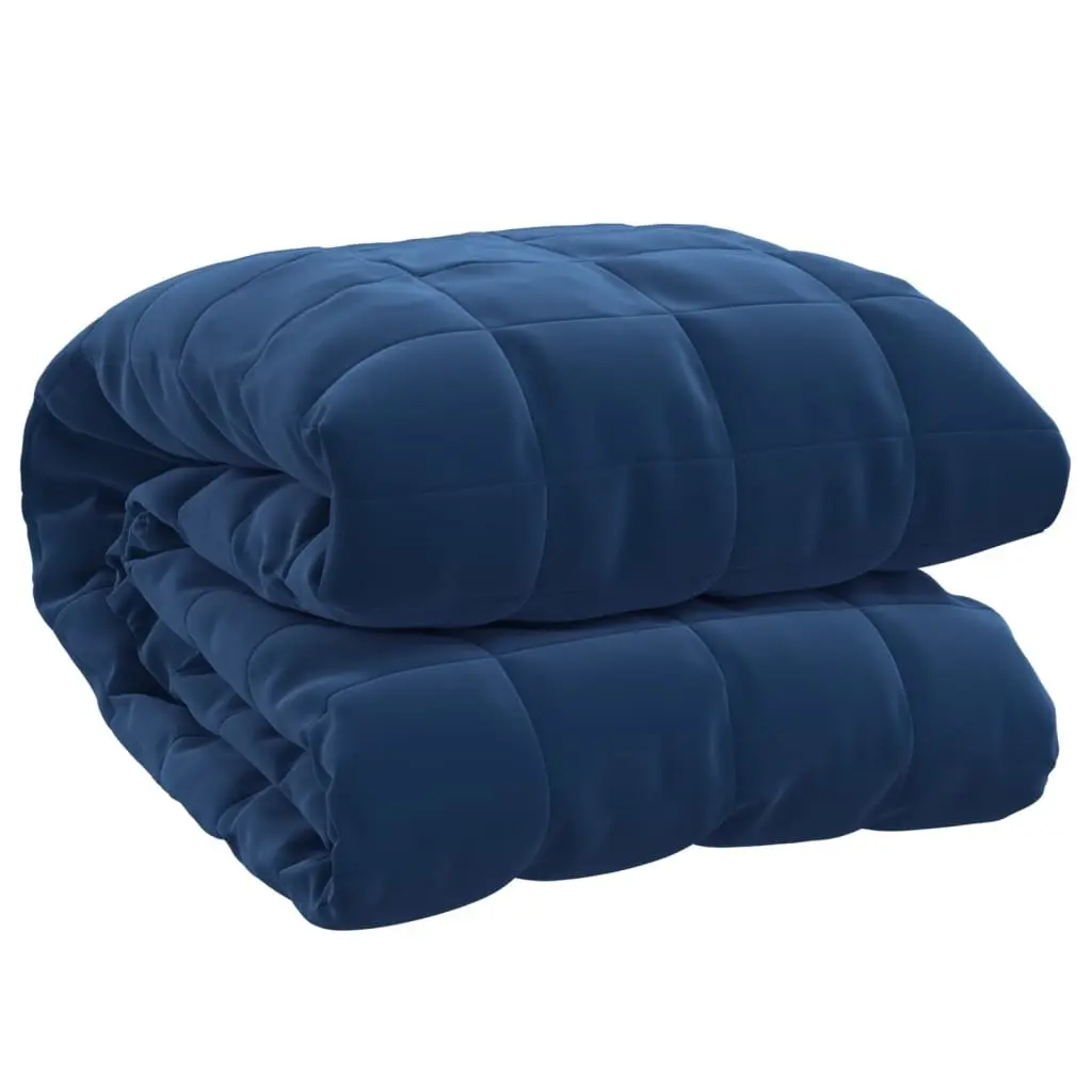 Blue Weighted Blanket 122x183cm 9kg for Home Use