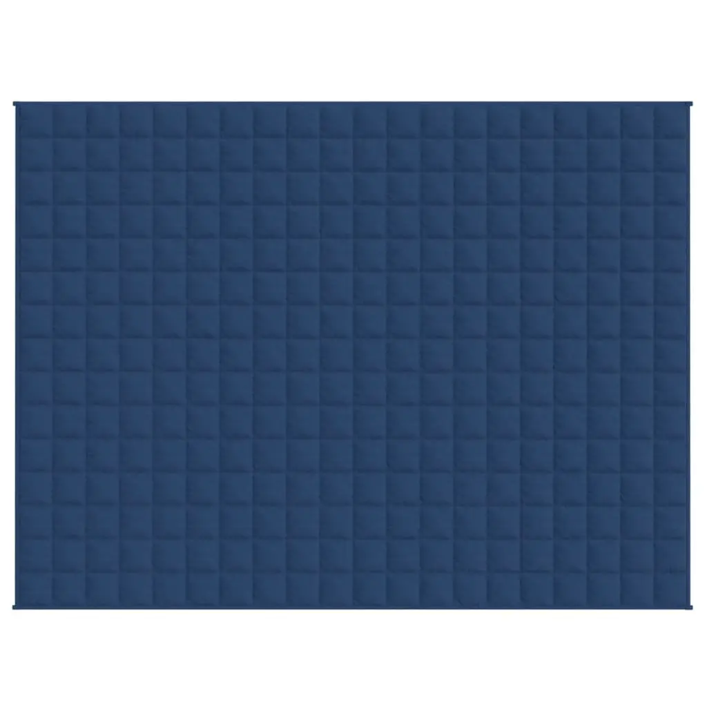 Weighted Blanket Blue 152x203 cm 7 kg Soft Pressure Sleep Aid Bedding