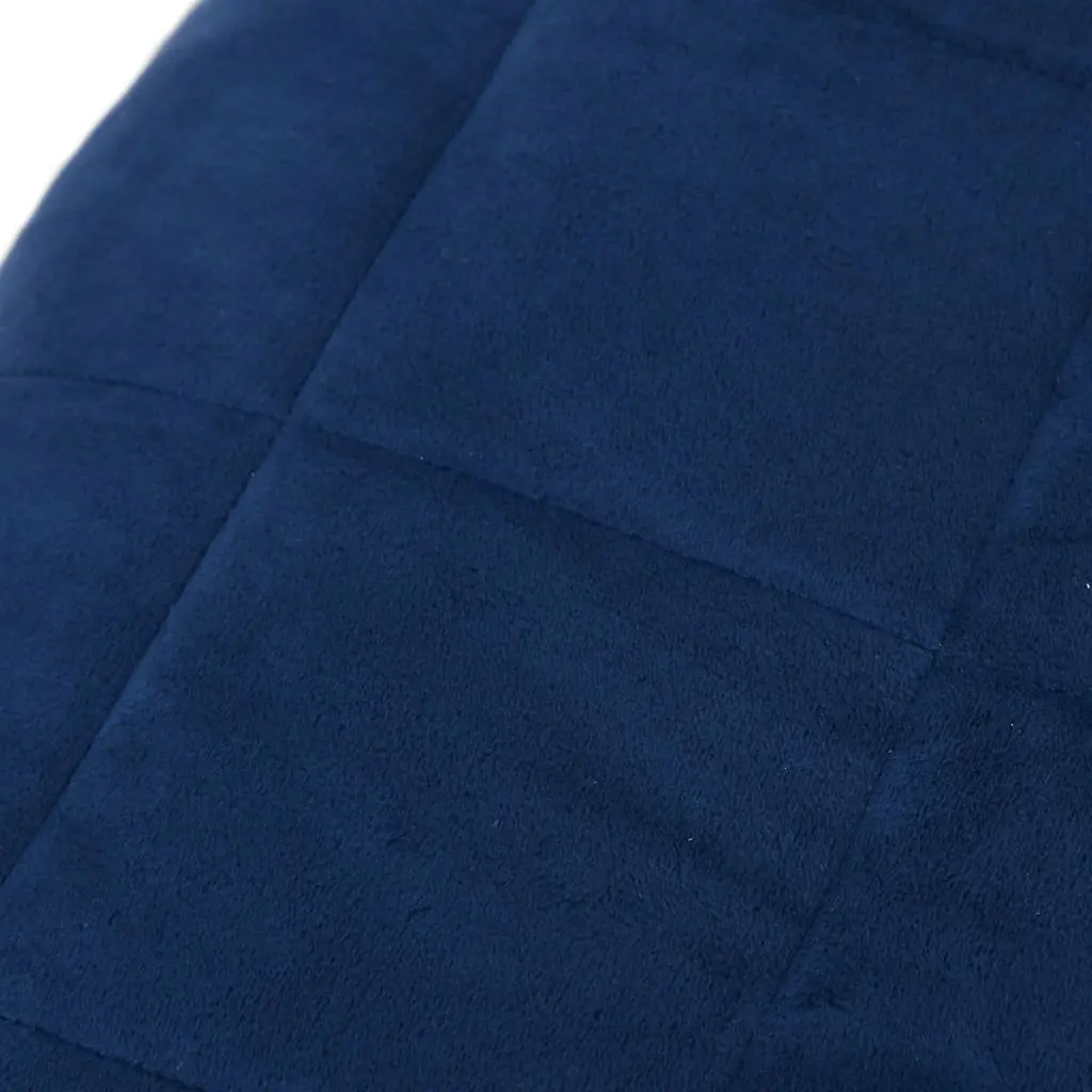 Weighted Blanket Blue 152x203 cm 11 kg Sleep Aid Pressure Bedding Quilt