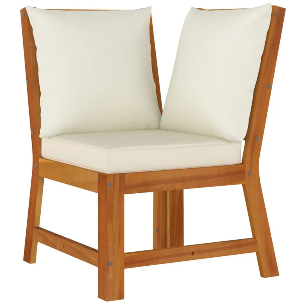 7 Piece Garden Dining Set Solid Acacia Wood Outdoor Patio Furniture Brown